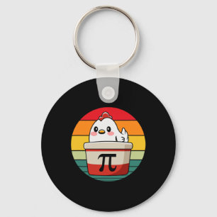Pi Day Chicken Pot Pie Funny Wiskunde Teacher Nerd Sleutelhanger