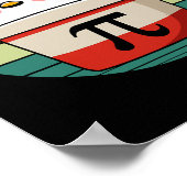 Pi Day Chicken Pot Pie Wiskunde Science Teacher Fu Poster (Hoek)