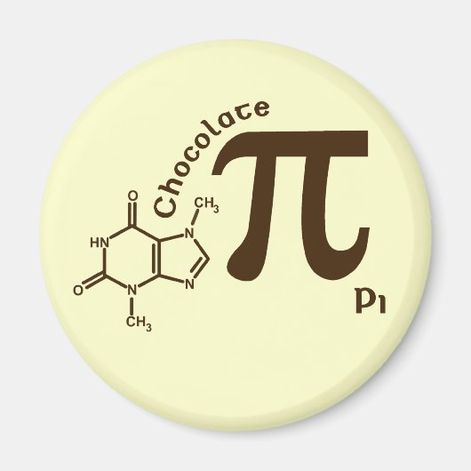 Pi Day Chocolat Pi Magnet (Devant)