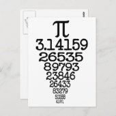 Pi Day compleye 3.14 Briefkaart (Voorkant / Achterkant)