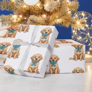 Pi Day Dog met Pi symbool   Happy Pi Day Cadeaupapier