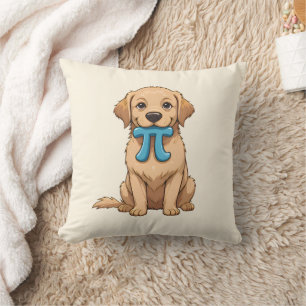 Pi Day Dog met Pi symbool   Happy Pi Day Kussen