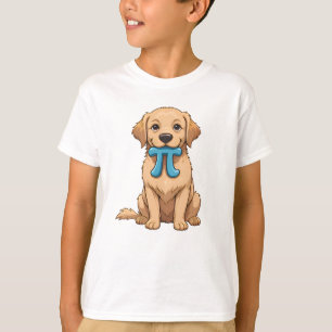 Pi Day Dog met Pi symbool   Happy Pi Day Wiskunde T-shirt