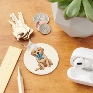 Pi Day Dog met Pi symbool   Schattigee pi-Wiskunde Sleutelhanger