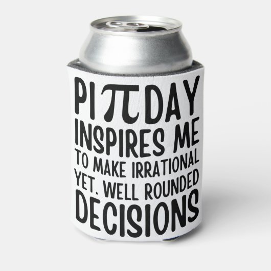 Pi Day Funny Blikjeskoeler (Blikje Achterkant)