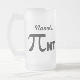 Pi Day Funny Pi-nt 2011 © Personalized Mug Matglas Bierpul