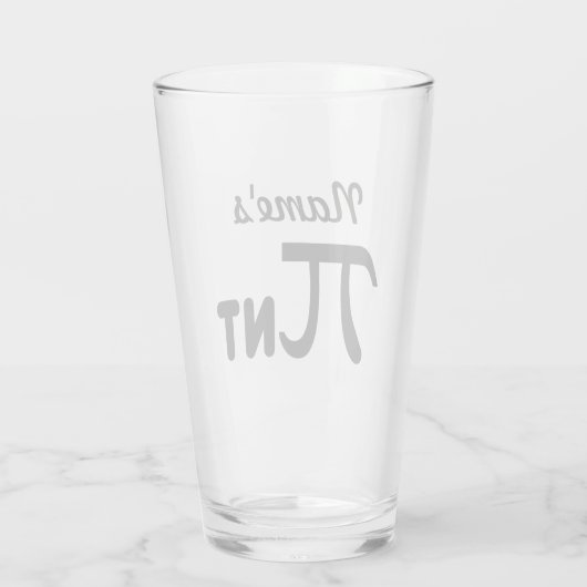 Pi Day Funny Pi-nt 2011 © Specialized Glass Glas (Achterkant)