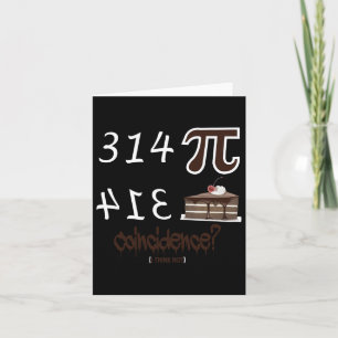 Pi Day Funny Unieke grafische Wiskunde Formule ver Kaart