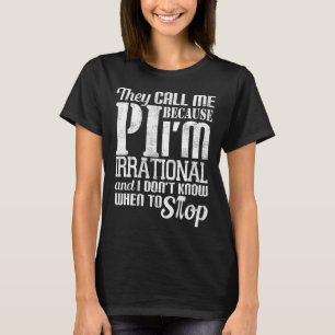 Pi Day Funny Wiskunde Gift voor docenten 14 maart T-shirt