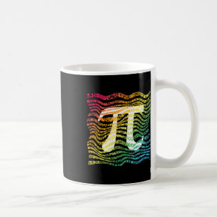 Pi Day Funny Wiskunde Leerleraar Rainbow Pi Symbo Koffiemok