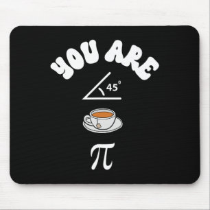Pi Day Funny Wiskunde Teacher Acute Tea Pie Funny Muismat