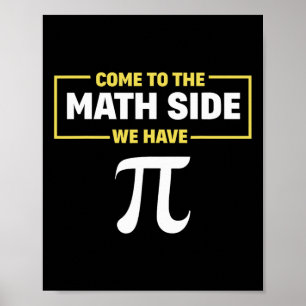 Pi Day Geek Wiskunde komt naar de Wiskunde kant we Poster