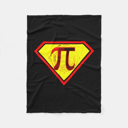 Pi Day Grappig Superheld Kostuum Fleece Deken (Voorkant)