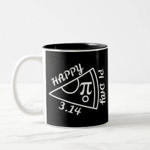 Pi Day Happy Pi Day Tweekleurige Koffiemok
