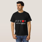 Pi Day I Eight Sum Apple Pi Funny Math Pun  T-shirt (Voorkant volledig)