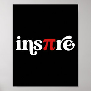 Pi Day Inspire 3.14 Symbool Wiskunde Docent Wetens Poster