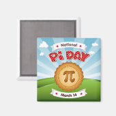 Pi Day Magnet Magneet (Voorkant / Achterkant)