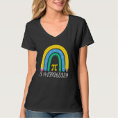 Pi Day Matching Math Physic Teacher Rainbow Funny T-shirt (Voorkant)