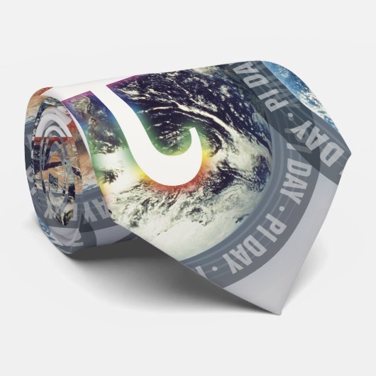 Pi Day on Earth motif - Cravate (Roulé)