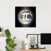 Pi Day on Earth - Poster des mathématiques (Bureau à domicile)