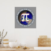 Pi Day on Earth - Poster des mathématiques (Cuisine)