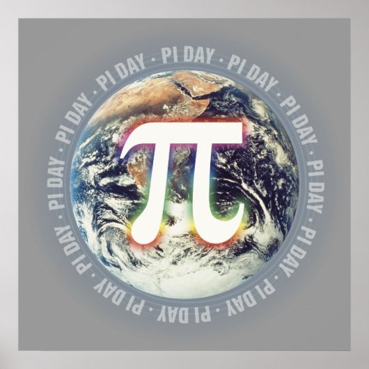 Pi Day on Earth - Poster des mathématiques (Devant)