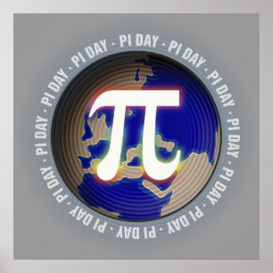 Pi Day on Earth - Wiskunde poster