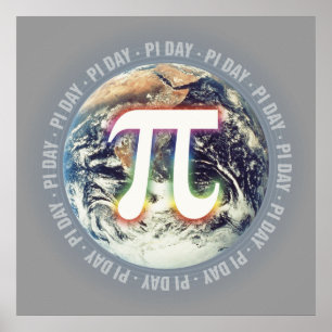 Pi Day on Earth - Wiskunde poster