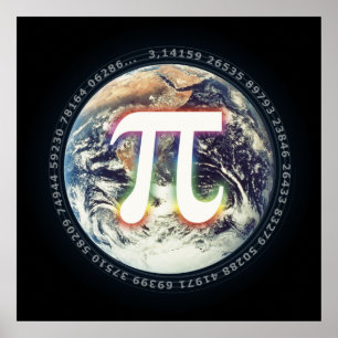 Pi Day on Earth   WISKUNDE Poster