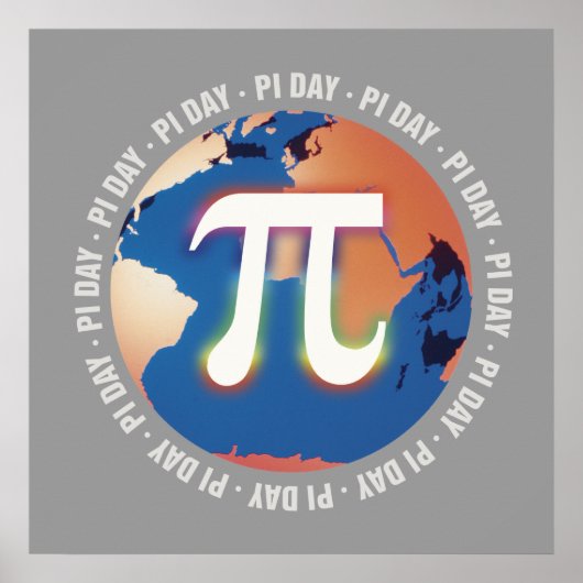 Pi Day on Earth | WISKUNDE Poster (Voorkant)