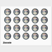 Pi Day on Earth | WISKUNDE Ronde Sticker (Vel)