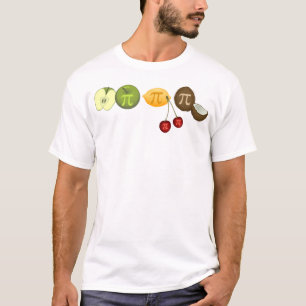 Pi Day, Pi op diverse fruitsoorten T-shirt