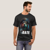 Pi Day Pi rate Dog 314 Funny Math Science Teacher  T-shirt (Voorkant volledig)