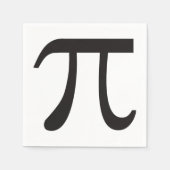 Pi Day Pi-symbool Papier Napkins Servet (Voorkant)