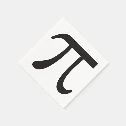 Pi Day Pi-symbool Papier Napkins Servet (Hoek)
