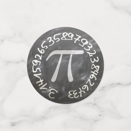 Pi Day PiDay Chalkboard Education Confetti (Kleine voorkant)