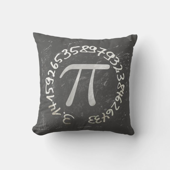 Pi Day PiDay Chalkboard Education Kussen (Voorkant)