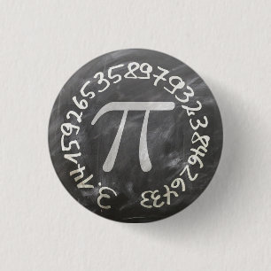 Pi Day PiDay Chalkboard Education Ronde Button 3,2 Cm