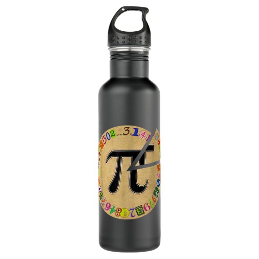 Pi Day Pie Funny Math Teacher Studentenkids Math L Waterfles (Voorkant)