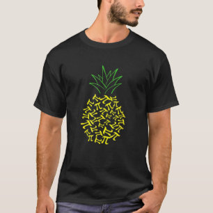 Pi Day Pineapple Wiskunde Lover leraar 3.14 symboo T-shirt