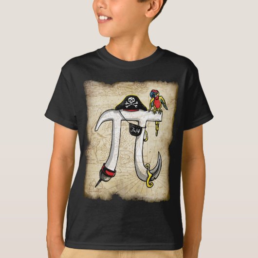 Pi Day Pirate T-shirt (Voorkant)