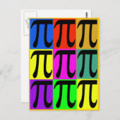 Pi Day POPART-cadeaus Briefkaart (Voorkant / Achterkant)