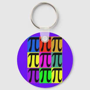Pi Day POPART-cadeaus Sleutelhanger