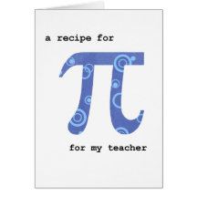 Pi Day pour enseignant, Humour, Recette pour Pi