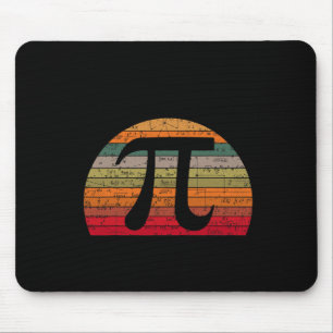 Pi Day Retro Wiskunde geek leraar student Hap Muismat
