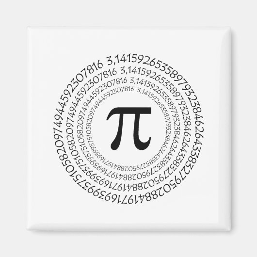 Pi Day Shirt Funny Pi Tshirt Gift for wiskunde Lov Magneet (Voorkant)