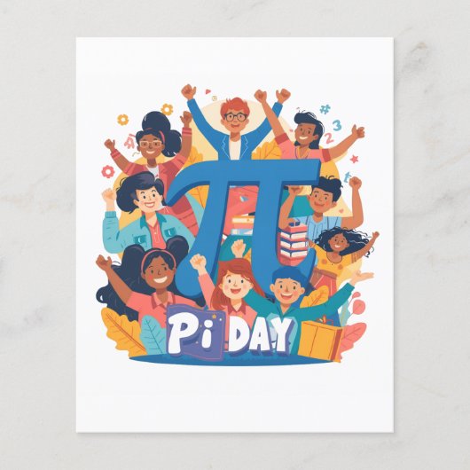 Pi Day Squad Celebration Design Flyer (Voorkant)