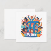 Pi Day Squad Celebration Design Menu (Voorkant / Achterkant)