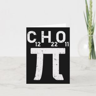 Pi Day Sugar Shirt Symbol Formula Wiskunde Chemist Kaart