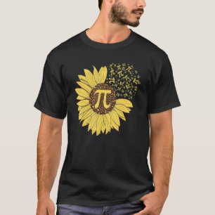 Pi Day Sunflower 3 14 Pi Number Symbool Wiskunde S T-shirt
